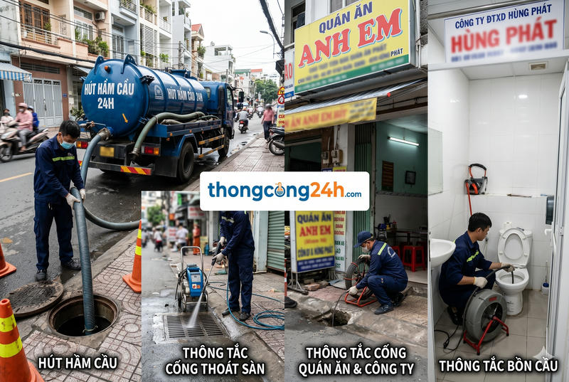công ty hút bể phốt ở bình dương uy tín