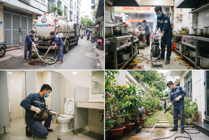 CÔng ty thông nghẹt bồn cầu tại Tiền Giang