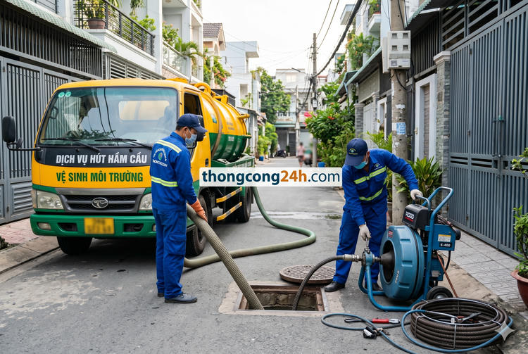 dịch vụ hút hầm vệ sinh tại long an