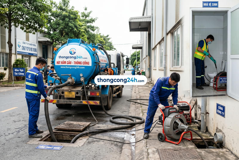 Dịch vụ thông cống nghẹt tại Vĩnh Long