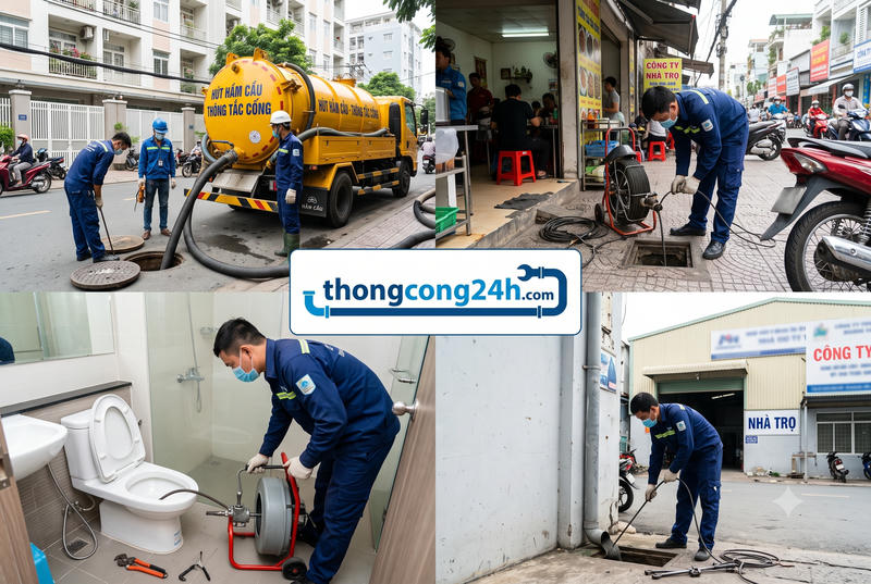 Hút hầm vệ sinh tại Đồng Tháp