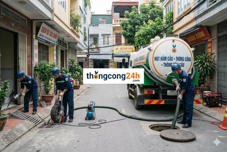 Hút hầm vệ sinh tại Hàm Thuận Nam