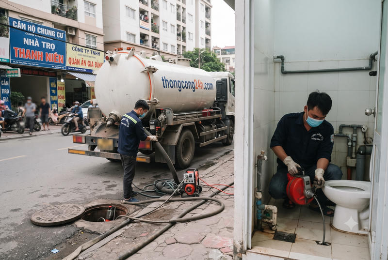 Xe bồn rút hầm cầu tại Gò Dầu Tây Ninh của Minh Đức Xe bồn rút hầm cầu tại Gò Dầu Tây Ninh của Minh Đức
