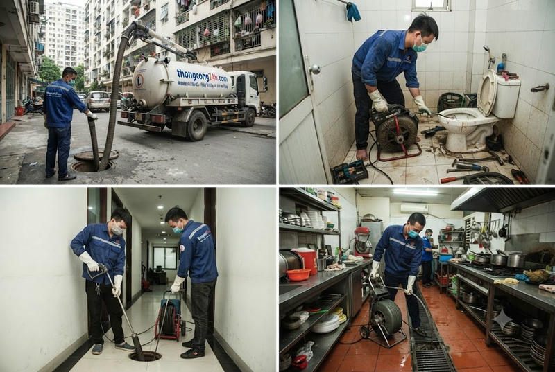 Thợ đang thao tác hút hầm cầu tại Quận Thủ Đức Tphcm Thợ đang thao tác hút hầm cầu tại Quận Thủ Đức Tphcm