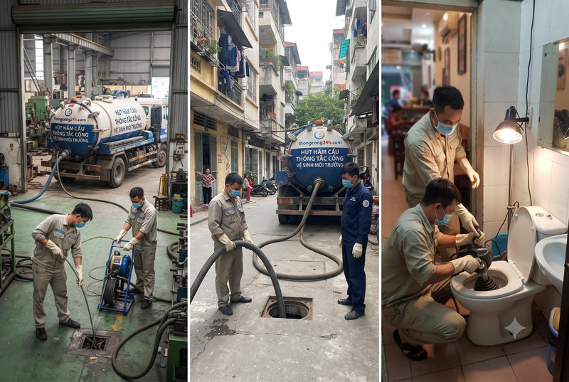 Ảnh thực tế thợ thi công hút hầm cầu tại Gò Dầu Tây Ninh Ảnh thực tế thợ thi công hút hầm cầu tại Gò Dầu Tây Ninh