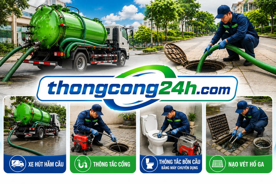 thợ thông cống nghẹt tại tiền giang