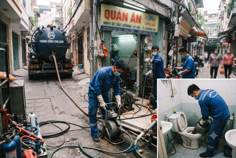 Thợ thông cống tại An Giang của Minh Đức