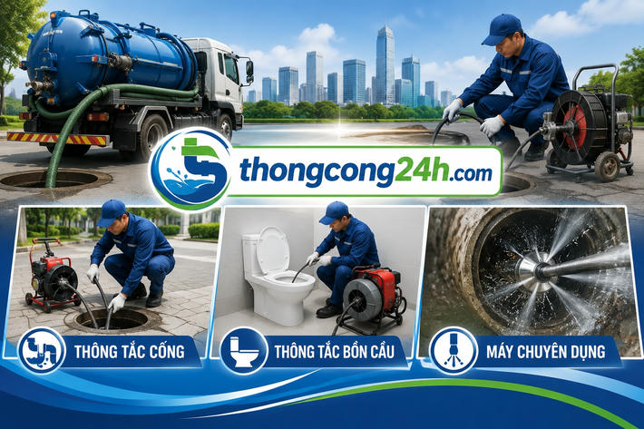 thợ thông tắc cống tại đồng tháp
