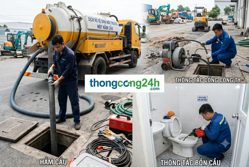 Thợ đang thi công thông bồn cầu tại Trảng Bàng Thợ đang thi công thông bồn cầu tại Trảng Bàng