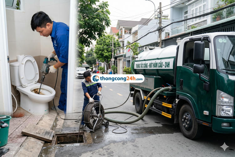 thông cống tại cần giuộc long an