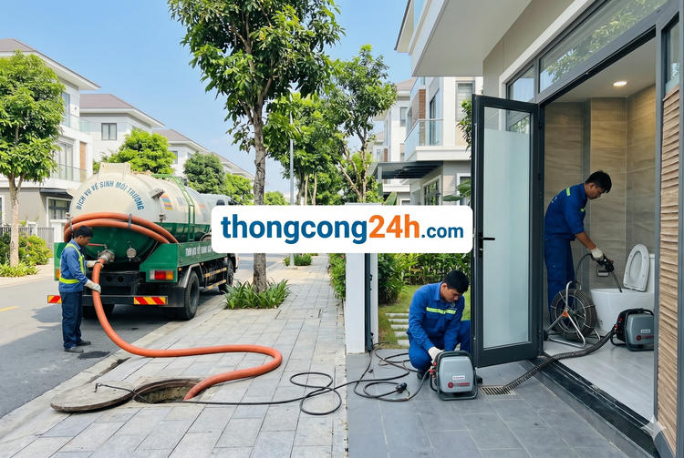 thông tắc bồn cầu cần giuộc long an