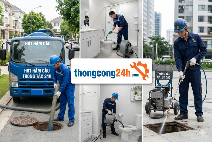 Thông tắc bồn cầu tại huyện Tân Trụ Long An