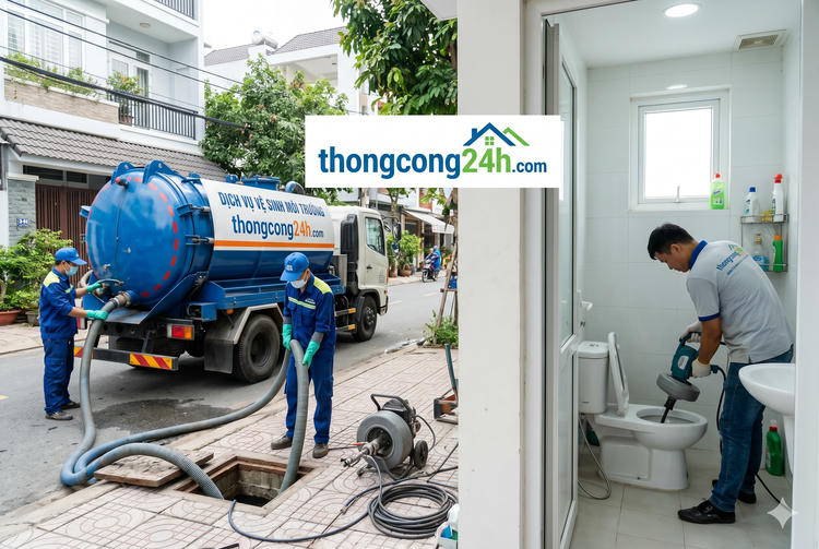 thông tắc cống mộc hóa long an