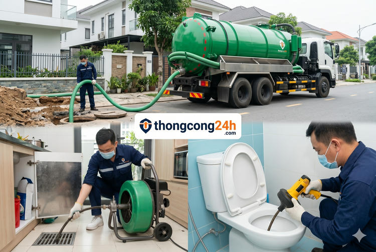 thông tắc cống tại long thành đồng nai