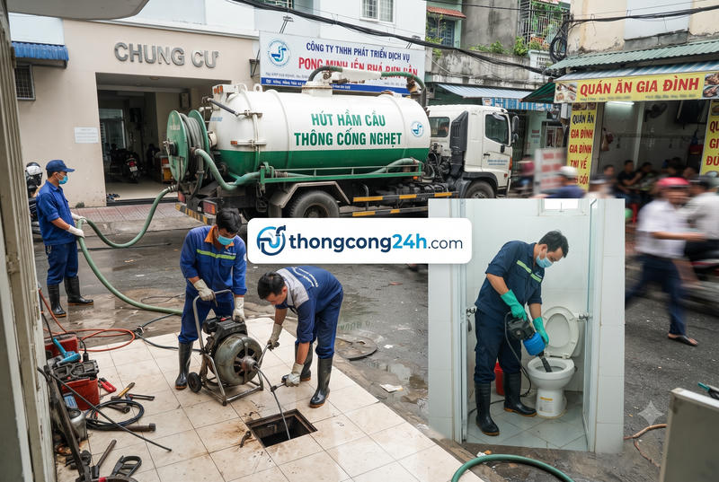 Xe bồn của Minh Đức đang thi công hút hầm cầu Đồng Tháp Xe bồn của Minh Đức đang thi công hút hầm cầu Đồng Tháp