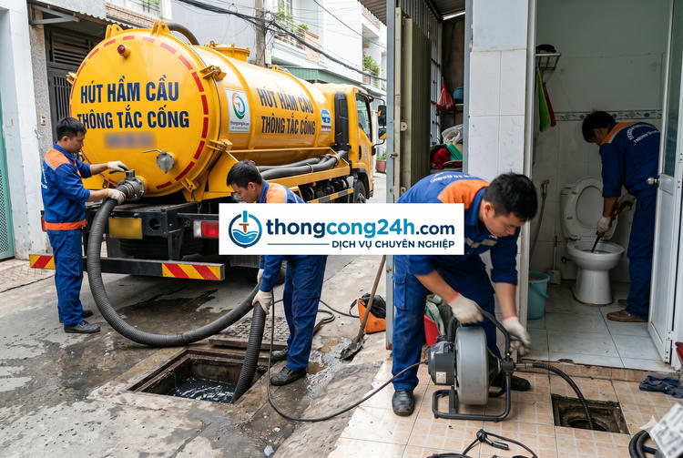 Xe hút hầm cầu tại Tân An của Minh Đức Xe hút hầm cầu tại Tân An của Minh Đức